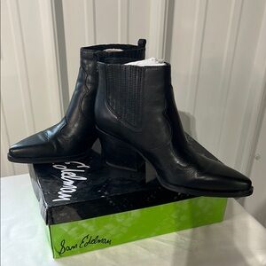 Sam Edelman Black Ankle Boots